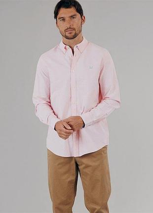 Новая оксфордская рубашка crew clothing slim fit xxl