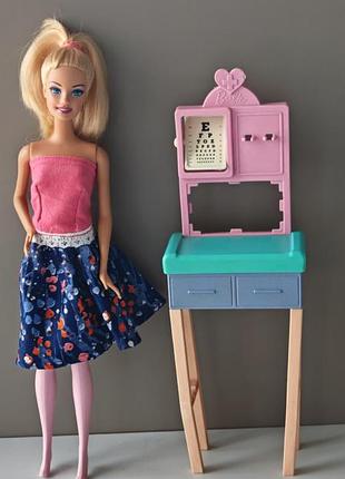 Барбі і меблі як на фото, оригінал все, ігровий набір, лікар барбі, mattel