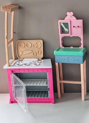 Меблі оригінал mattel, барбі аксессуари, для барбі будиночка