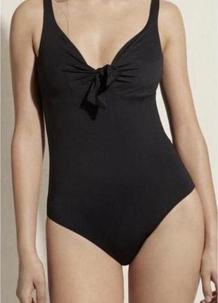 Calzedonia l/xl чорного кольору суцільний ідеальний