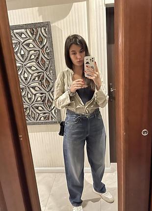 Джинсы средней посадки zara 38 размер