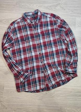 Флісова сорочка в клітинку uniqlo. розмір xl.