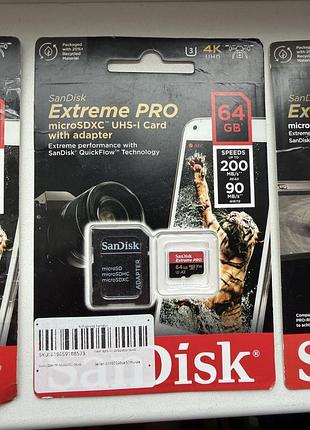 Карта памʼяті sandisk 64гб