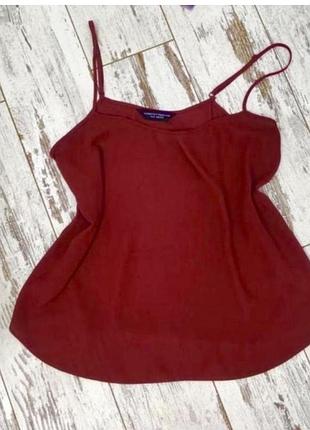 Dorothy perkins шикарная бордовая блуза на бретелях
