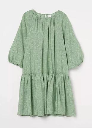 Сукня жіноча h&m babydoll з рюшою кльош рукава ліхтарики