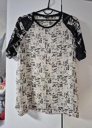 Блузка шифоновая topshop размер12(м, l)