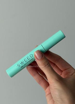 Sweed pro lash lift mascara чорна подовжуюча туш для ліфтингу подовження розділення вигину вій