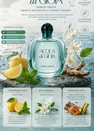 Туалетна вода acqua di gioia giorgio armani виробник оаэ
