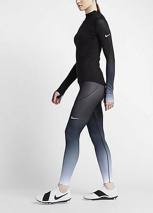 Женские утепленные лосины леггинсы тайтсы nike w np hprwm tght fade
