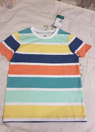 Детская футболка h&amp;m новая,4-6 лет