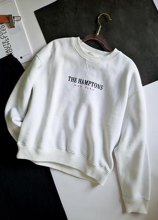 H&amp;m белый свитгот с начесом р хс-с