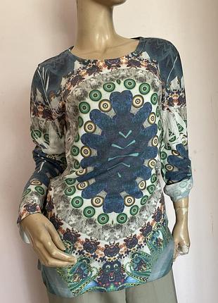 Бутековая итальянская блуза- лонгслив /l- xl/