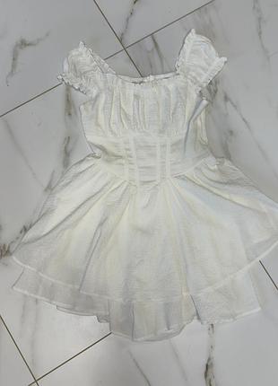 Сукня з шортами біла shein xs