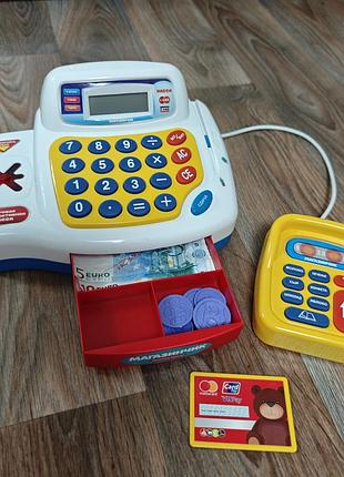 Кассовый аппарат limo toy игровой набор укр озвучка