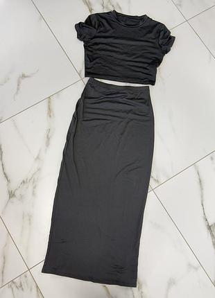Костюм з довгою спідницею  shein