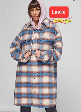 Пальто рубашка вовна levis