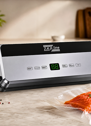 🥩 сенсорное управление — мощный вакууматор для продуктов zepline zp-357 / 200w