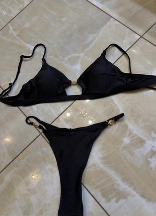 Купальник женский черный раздельный размер m l oysho calzedonia zara mango h&m bershka pull&bear asos victoria secret lessence
