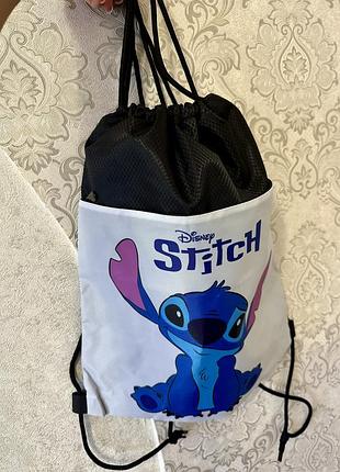 Рюкзак-мішок для взуття та спортивної форми стіч / disney stitch