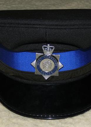 Оригинальная фуражка полиции великобритании west yorkshire police съемная кокарда