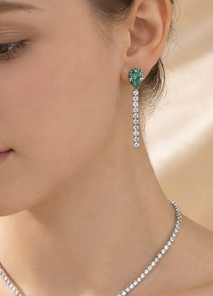 Сережки  "larme de paraiba"