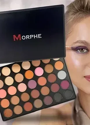 Професійна палітра тіней для макіяжу 35 кольорів morphe highlight palete