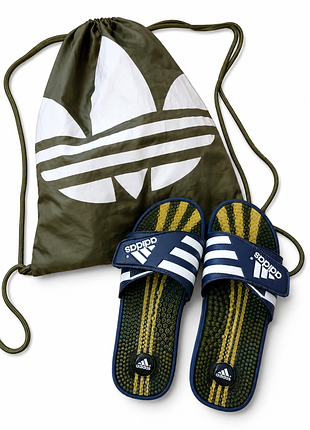 Оригінальні шльопанці adidas з масажною устілкою