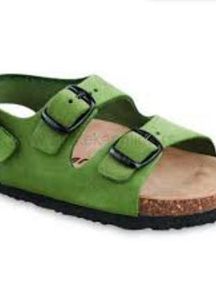 Шкіряні ортопедичні босоніжки сандалії  в стилі birkenstock