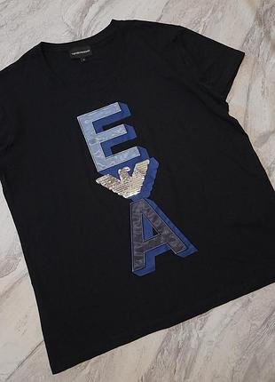 Emporio armani женская футболка с 3д логотипом