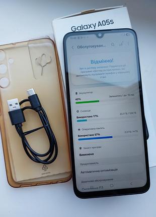 Samsung galaxy a05s 4+4/128gb black (sm-a057g/dsn)