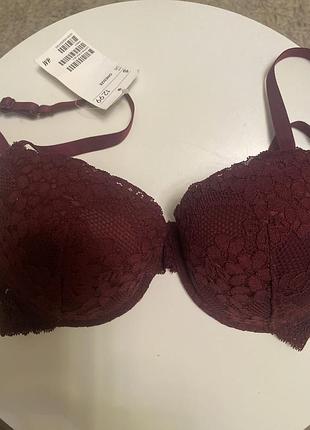 Бюстгальтер з пушапом h&m 75/d етикетка
