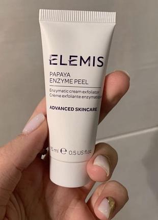 Ензимний крем-пілінг elemis papaya enzyme peel, 15 мл