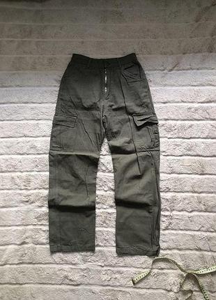Cargo pants (s/xs) хаки карго брюки штаны женские