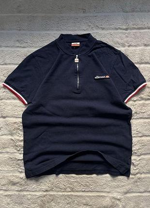 Ellesse (s) casual polo мужская футболка поло зип на молнии оригинал