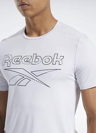 Reebok (xl) activchill technology sport футболка мужская спортивная белая