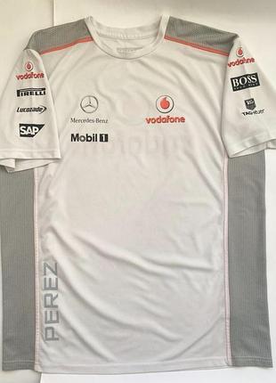 Футболка f1 vodafone mclaren mercedes perez 2012 / командный мерч формула 1