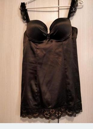 Ночная черная рубашка la senza xl