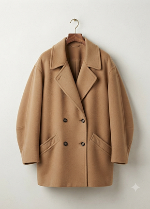 Вінтажне двобортне верблюже пальто бойфренд camel the edinburgh collection.