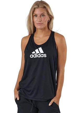 Чорна спортивна майка adidas