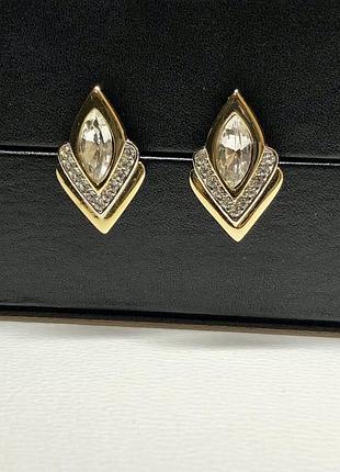 Винтажные серьги, винтажные клипсы. винтаж.
