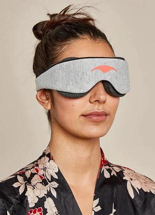 Анатомическая премиальная маска для сна manta sleep mask + беруши и чехол