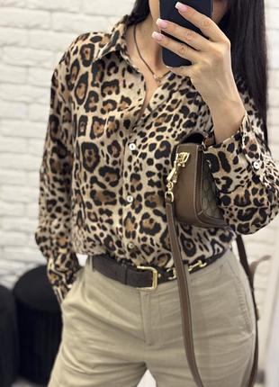 Леопардова сорочка zara