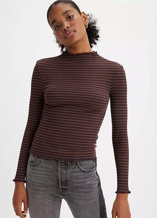 Levi's лонг слів жіночій в рубчик slim fit розмір s (може бути на m)