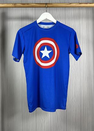 Under armour marvel captain america компресійна футболка для спорту l