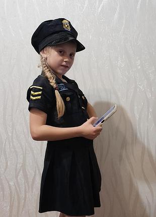 Костюм дівчинка поліцейська, поліція. розмір 5-7 років