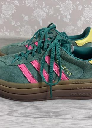 Класні кросівки кеди на платформі adidas gazelle оригінал