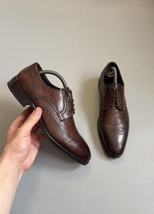 Туфли benci brothers leather 41(26cm) loro piana tods ortiz red santoni