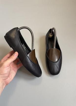 Балетки cos black leather 37(23.5cm) new rundholz