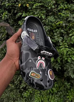 Crocs bape/кроксы мужские/кроксы женские/кроксы бейп