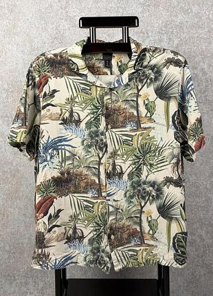 H&m сорочка на короткий рукав розмір xl